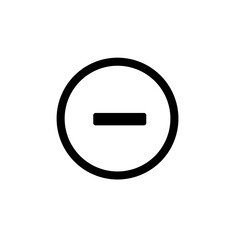 Minus math icon