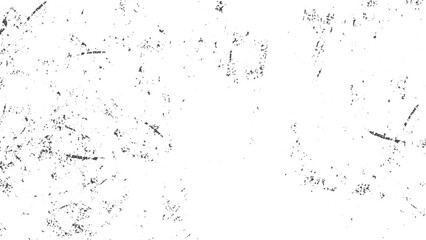 Grunge overlay texture with scattered noise and dust particles on white background. Distressed grainy texture vector with dirt scratches and abstract grunge effect. 