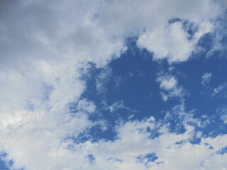 blue sky with clouds