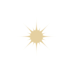 "Dynamic Yellow Starburst &ndash; Spiky Sun Icon on Grey"