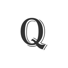 Obraz premium Modern Letter Q Logo Design | Stylish Alphabet Q Vector Branding 