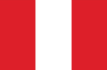 Illustration of the national flag of Peru