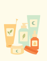 vector illustration of beauty product