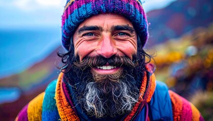 Male Hiker in the Mountains 