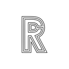 Modern Letter R Logo Design | Stylish Alphabet R Vector Branding
