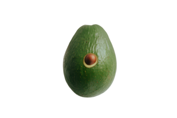 avocado isolated on white background