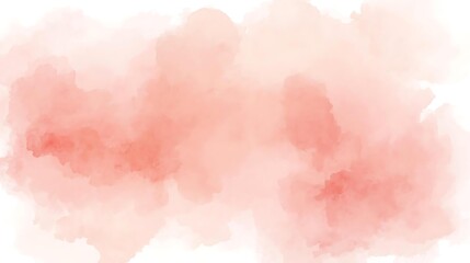 Obraz premium A soft watercolor wash of light pink and coral hues creates an abstract, dreamy background.