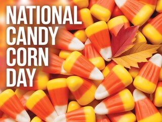 Celebrate national candy corn day with sweet treats and autumn leaves