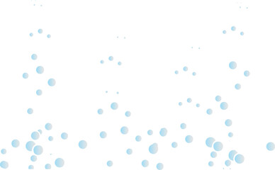 Blue Water Bubble Abstract Background with Floating Air Particles Vector Design