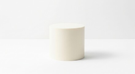 Minimalist White Cake. Smooth Buttercream Finish.
