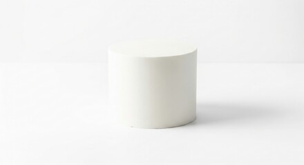 Minimalist White Cake. Smooth Buttercream Finish.