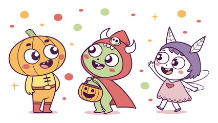 cute-monster-friends-in-costumes.eps