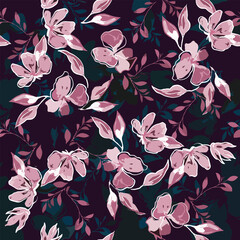 seamless pattern with flowers
