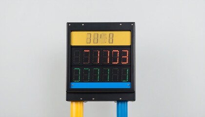 Digital scoreboard with multiple displays