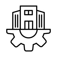Infrastructure Outline Icon