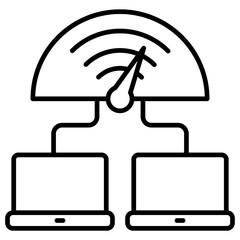 Network Performance Outline Icon
