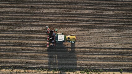 Agricultural Drone Surveying Vast Plowed Fields for Precision Farming Initiatives Understanding Soil Conditions