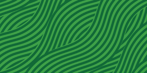 farm green banner, organic abstract background with fields. wavy green lines, natural organic products. ecology background. striped farmer green Pattern. vector