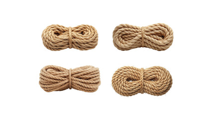 Coiled rope on transparent background png