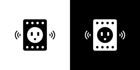 smart Plug icon vector illustration - high quality black style vector icons