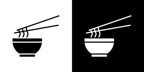 Ramen icon vector illustration - high quality black style vector icons