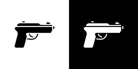 Pistol icon vector illustration - high quality black style vector icons
