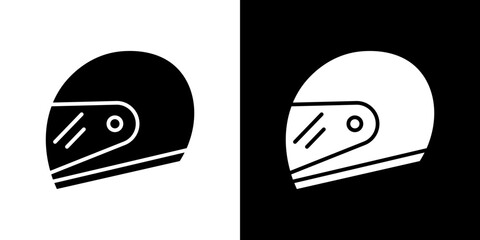 Motorcycle helmet icon vector illustration - high quality black style vector icons