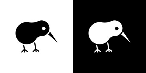 Kiwi bird icon vector illustration - high quality black style vector icons