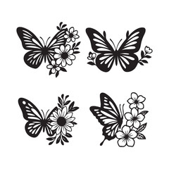 Floral ButterflySvg