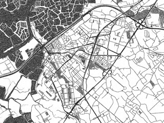 Posterstyle Sketch Map Aveiro Portugal