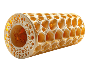 Detailed bone cylinder image