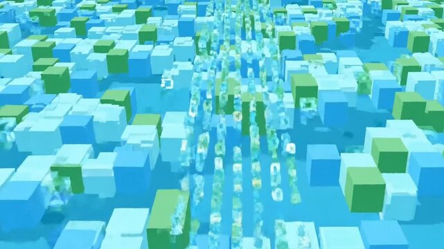 Pixel Art Scatter Plot Cascading in a Neural Network