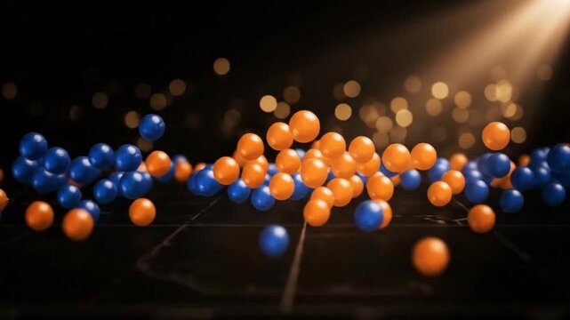 Illustrative Scatter Plot Clustering on a Bokeh Background