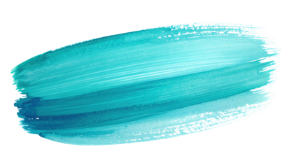 Abstract teal paint stroke