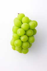 シャインマスカット 白背景　Shine Muscat on White Background