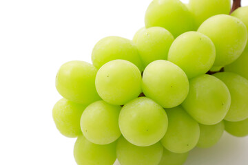 シャインマスカット 白背景　Shine Muscat on White Background