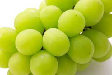 シャインマスカット 白背景　Shine Muscat on White Background