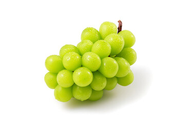 シャインマスカット 白背景　Shine Muscat on White Background