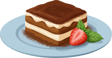 Simple Tiramisu Dessert Icon