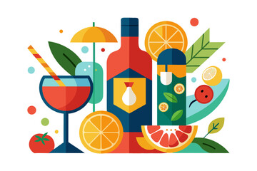 illustration of a cocktail