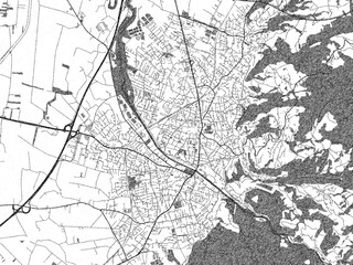 Illustrated City Map Dornbirn Austria