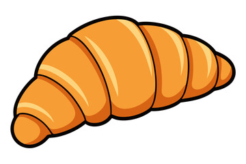 croissant isolated on white