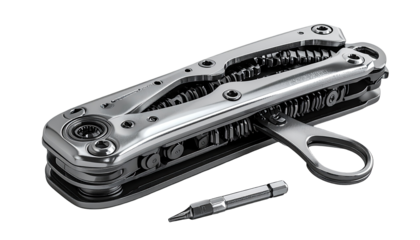 Detailed view of a multi-tool knife