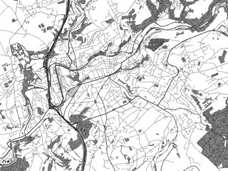 Minimal Posterstyle Map Verviers Belgium