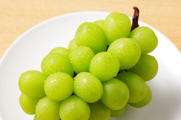 シャインマスカット　Shine Muscat (Green Seedless Grapes)
