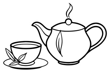 teapot and cup