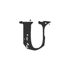 Modern Letter U Logo Design | Stylish Alphabet U Vector Branding
