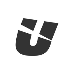 Modern Letter U Logo Design | Stylish Alphabet U Vector Branding

