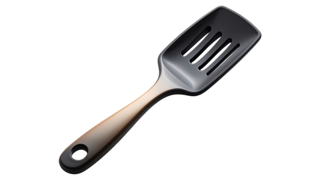 Black and copper colored spatula