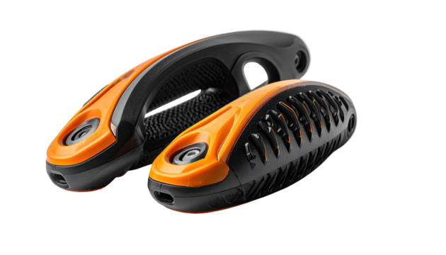 Orange and black shoe inserts